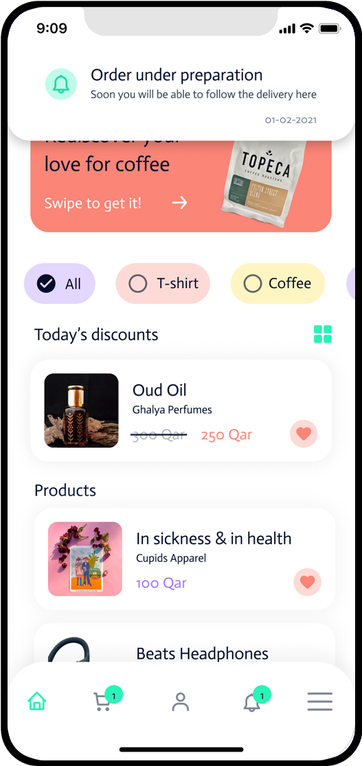 Basit.. Swipe & Get